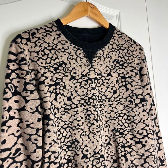 Rag & Bone Amoeba Print Crew Neck Sweatshirt Animal Print Women's Small - Picture 6 of 7